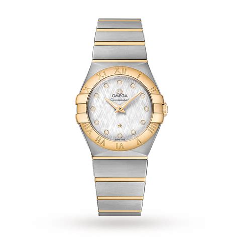 omega constellation ladies 27mm coaxial bicolour automatic watch|Omega Constellation ladies watches.